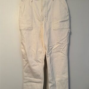 Abercrombie & Fitch Women's High Rise Jeans - Cream